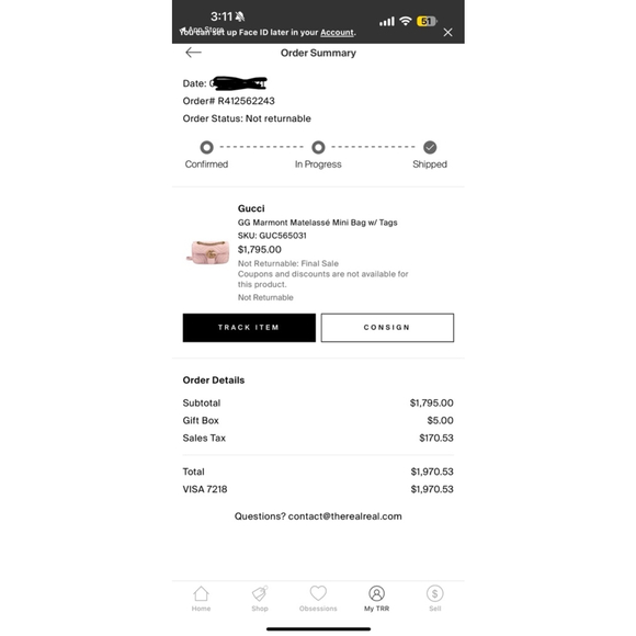 Gucci Marmont Matelassé Mini Bag - Picture 5 of 8